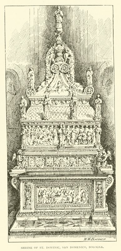 Shrine of St Dominic, San Domenico, Bologna by Henry William Brewer