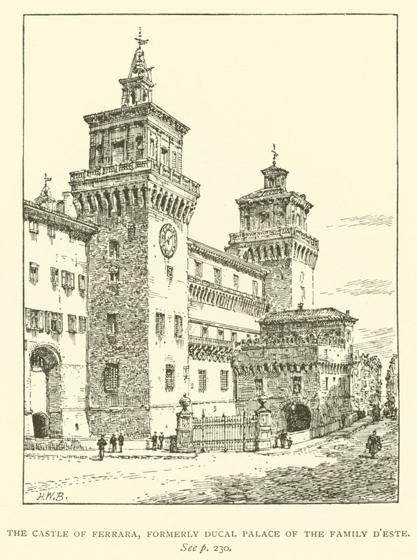 The Castle of Ferrara, formerly Ducal Palace of the Family D