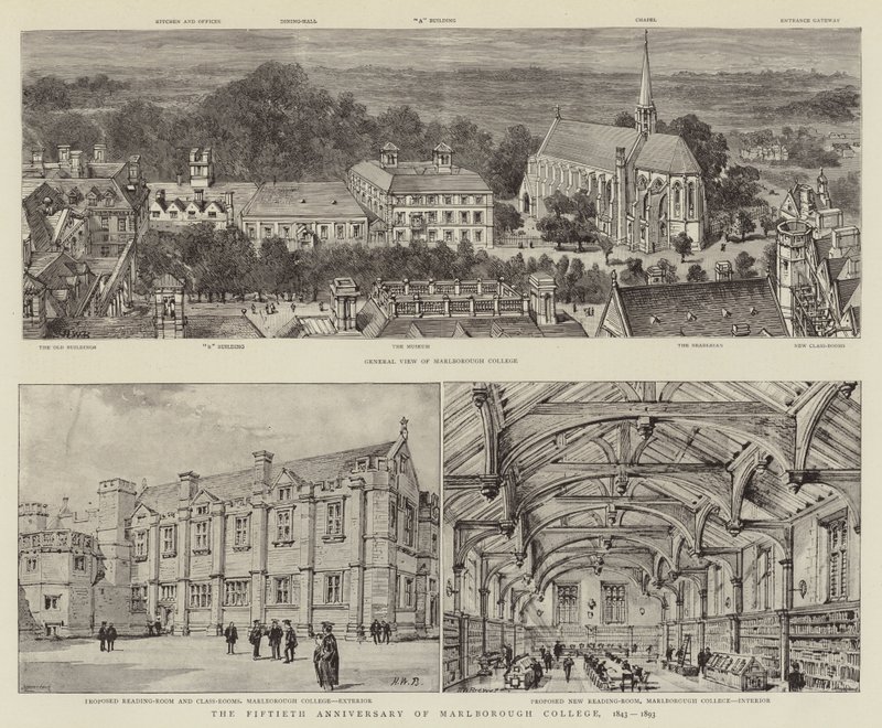 The Fiftieth Anniversary of Marlborough College, 1843-1893 by Henry William Brewer