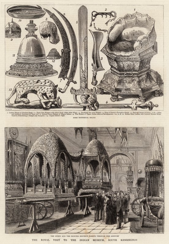 The Royal Visit to the Indian Museum, South Kensington by Henry William Brewer