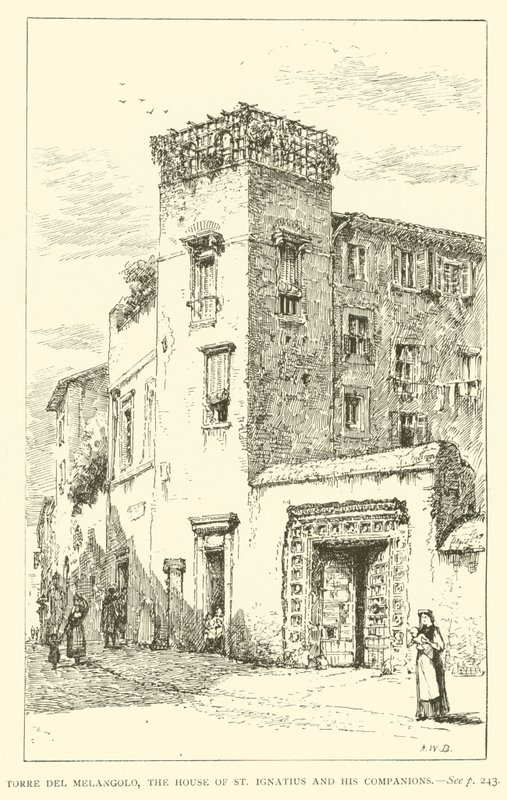 Torre del Melangolo, the house of St Ignatius and his companions by Henry William Brewer