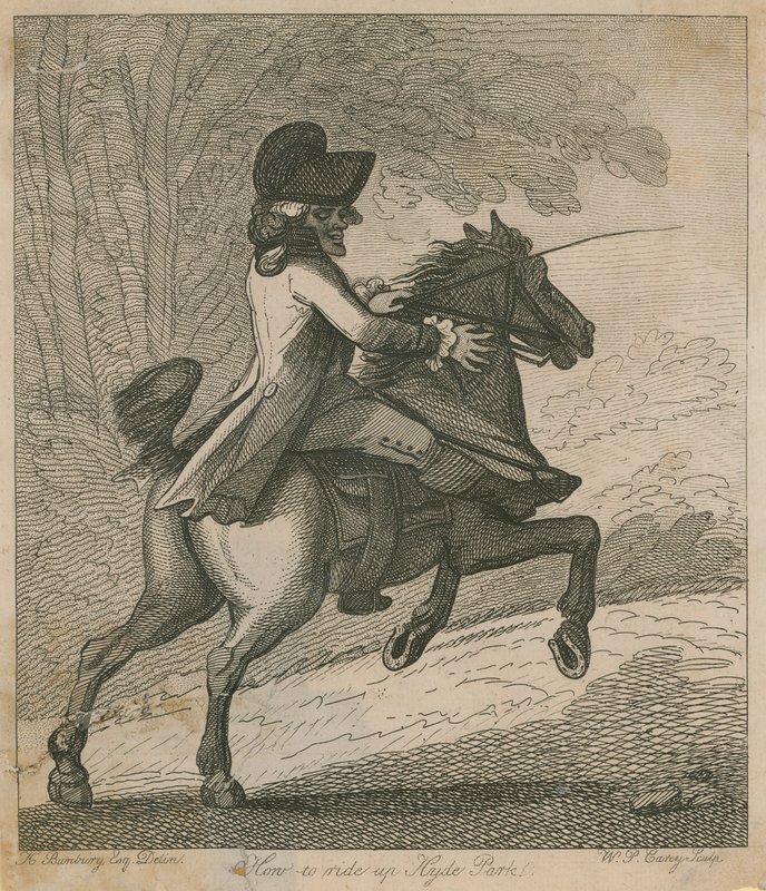 How to Ride Up Hyde Park by Henry William Bunbury