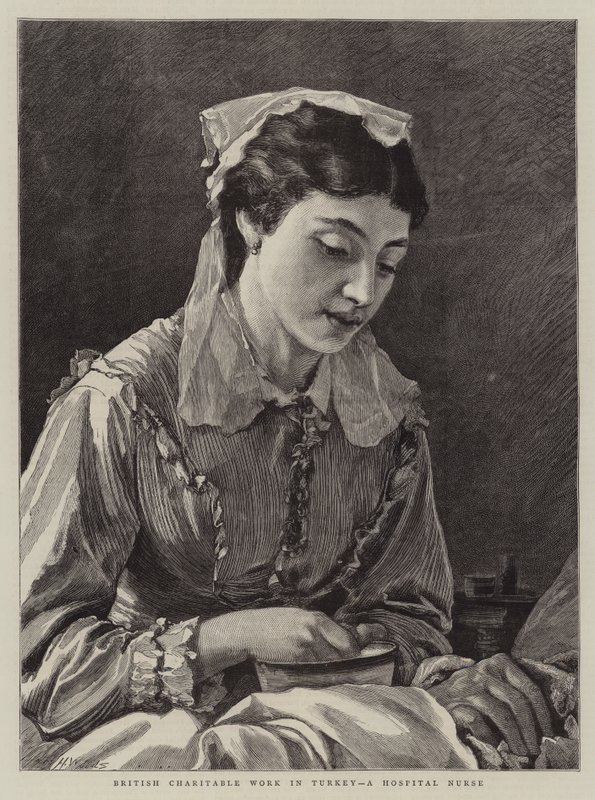 British Charitable Work in Turkey, a Hospital Nurse by Henry Woods