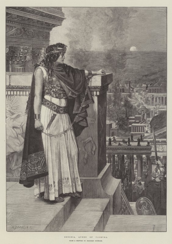 Zenobia, Queen of Palmyra by Herbert Gustave Schmalz