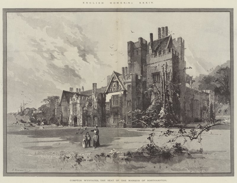 Compton Wynyates, the Seat of the Marquis of Northampton by Herbert Railton