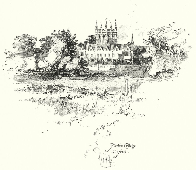 Merton College, Oxford by Herbert (after) Railton