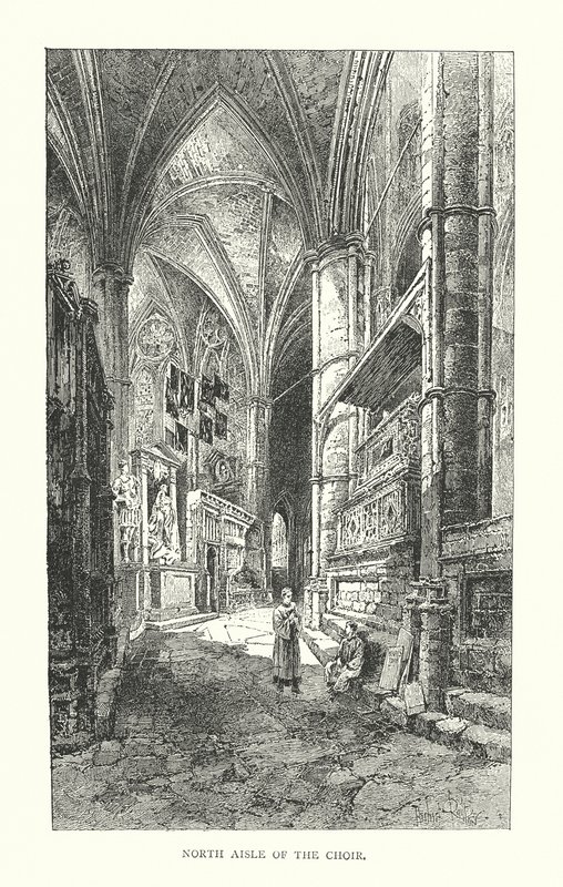 North Aisle of the Choir by Herbert (after) Railton