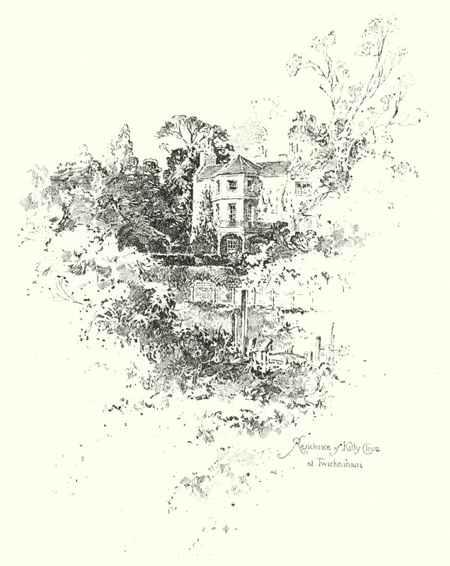 Residence of Kitty Clive, Twickenham, London by Herbert (after) Railton