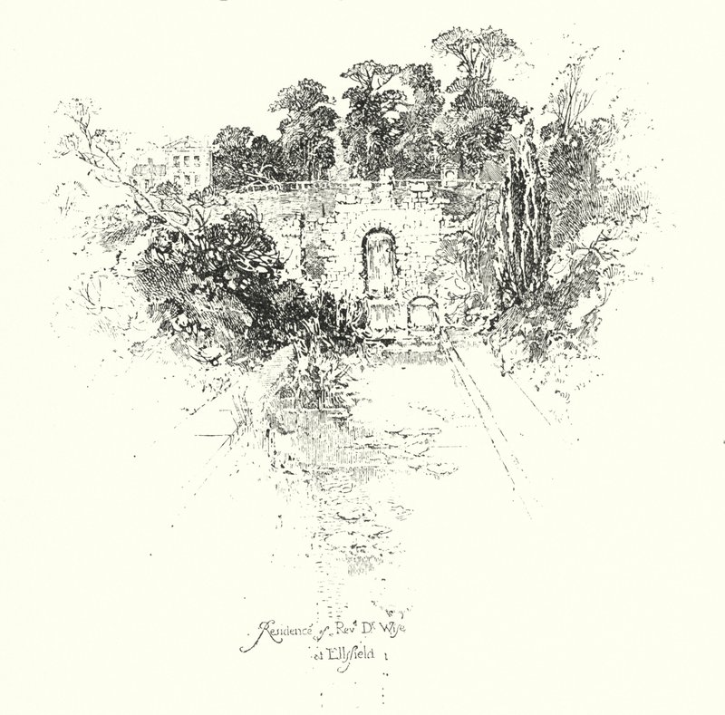 Residence of Reverend Dr Wise, at Ellsfield by Herbert (after) Railton