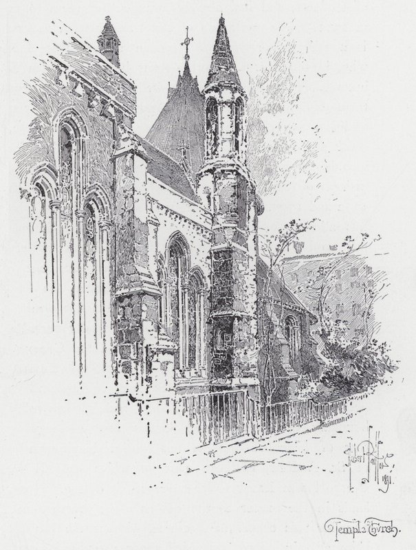 Temple Church by Herbert (after) Railton