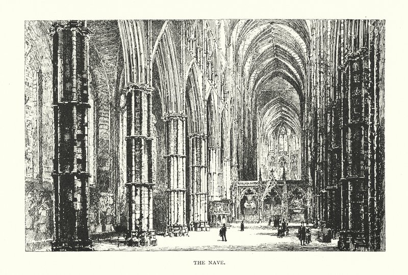 The Interior of the Nave by Herbert (after) Railton