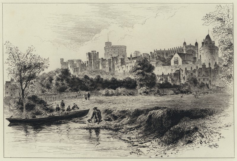 Windsor Castle from the Berkshire Shore by Herbert (after) Railton