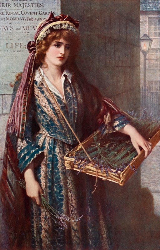 Sweet Lavender by Herbert Gustave Schmalz