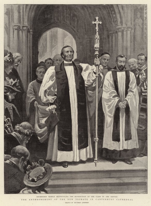 The Enthronement of the New Primate in Canterbury Cathedral by Herbert Johnson