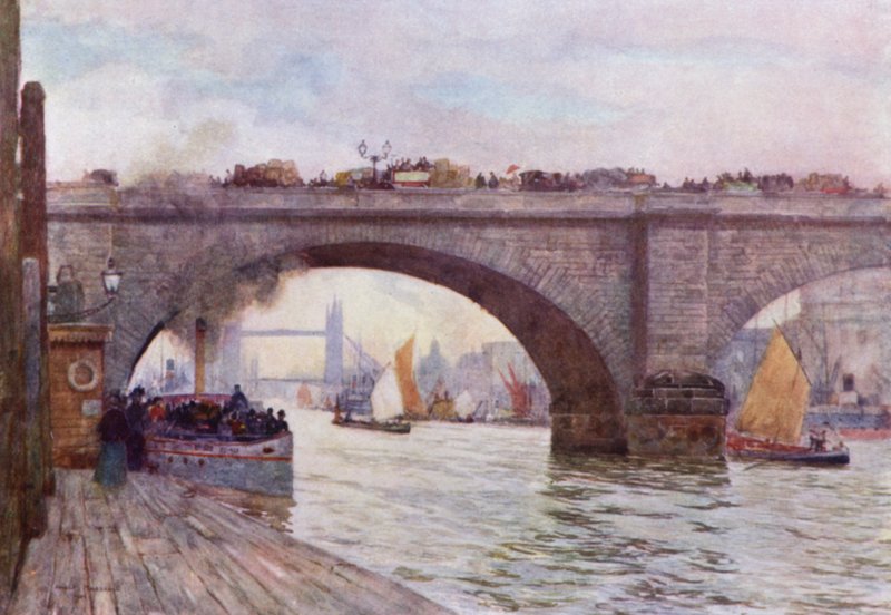 An Arch of London Bridge by Herbert Menzies (after) Marshall