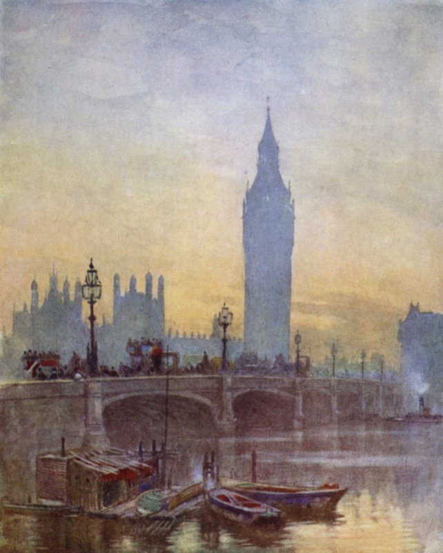 The Bridge at Westminster by Herbert Menzies (after) Marshall