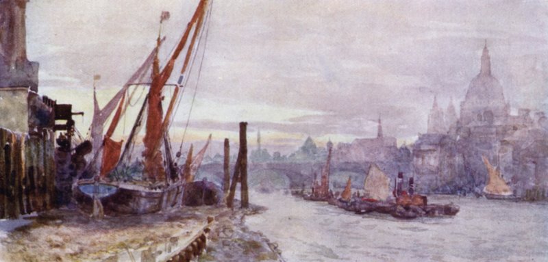 The Foreshore at Southwark by Herbert Menzies (after) Marshall
