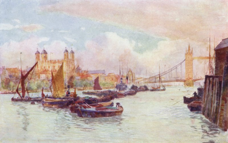The Tower and Upper Pool by Herbert Menzies (after) Marshall