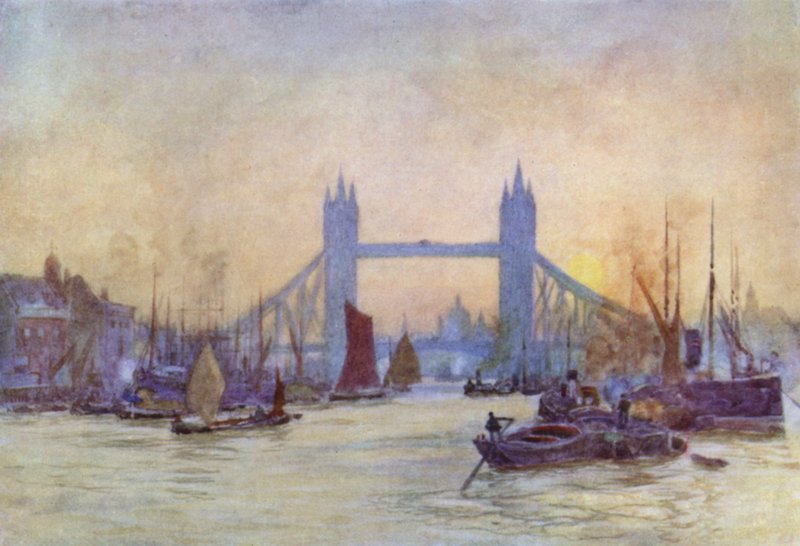 The Waterway to London by Herbert Menzies (after) Marshall
