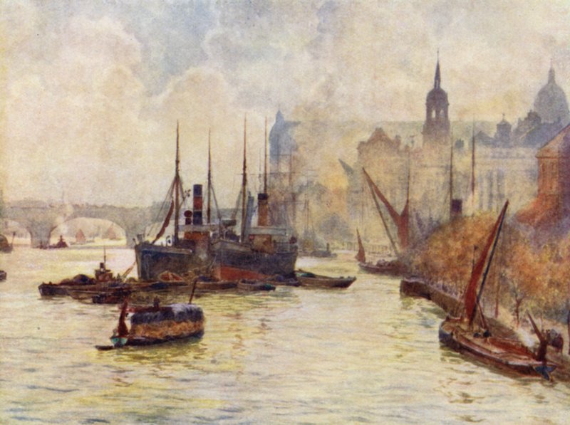 View from Tower Bridge by Herbert Menzies (after) Marshall