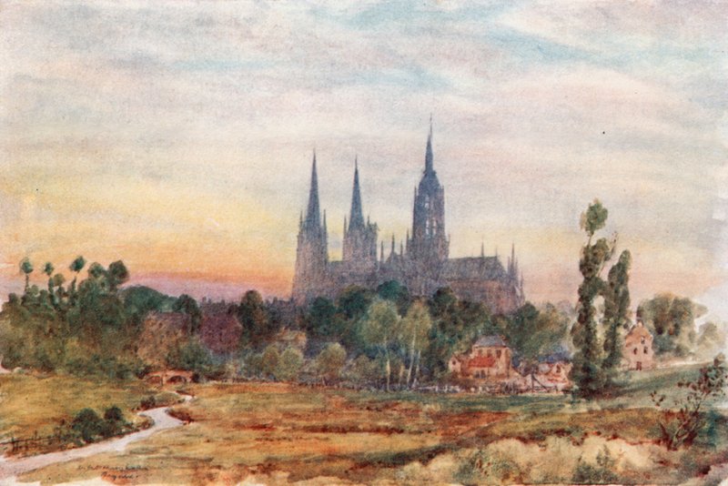 Bayeux from the Meadows by Herbert Menzies Marshall