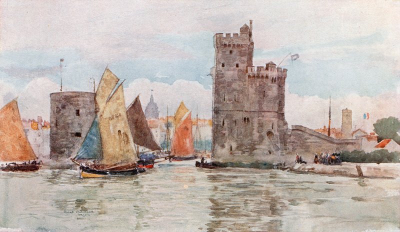 Entrance to the Harbor, La Rochelle by Herbert Menzies Marshall
