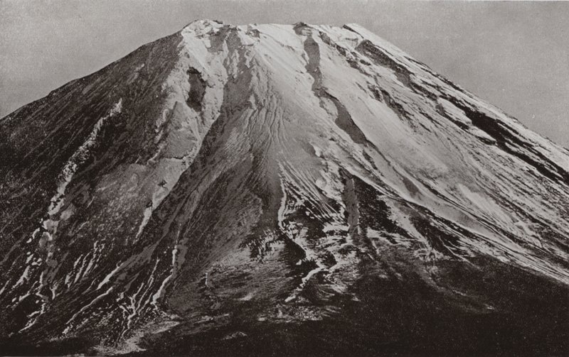 The Crest of Fuji, a Telephotograph from Shoji by Herbert Ponting