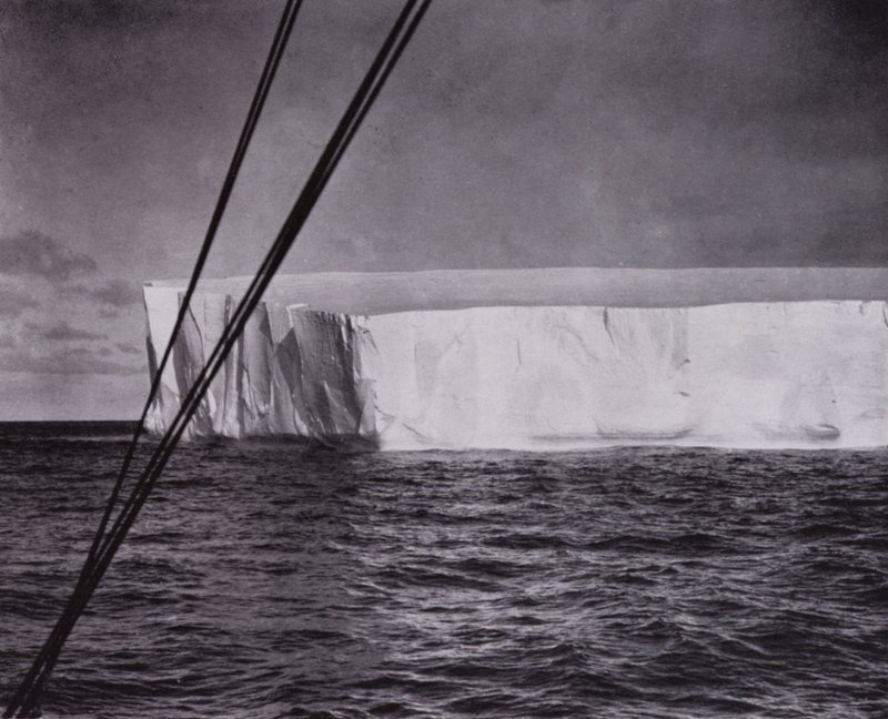 They sighted their first iceberg by Herbert Ponting