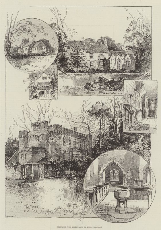 Somersby, the Birthplace of Lord Tennyson by Herbert Railton