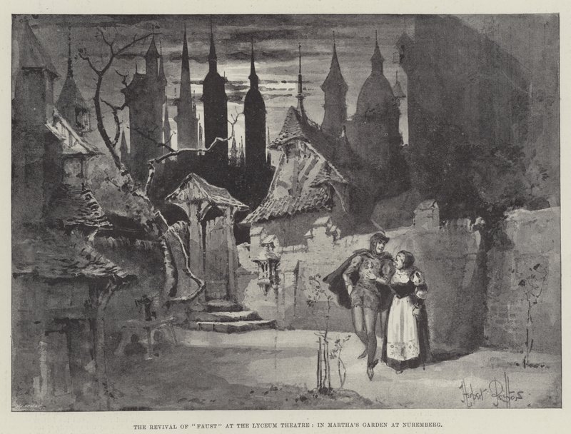 The Revival of Faust at the Lyceum Theatre, in Martha