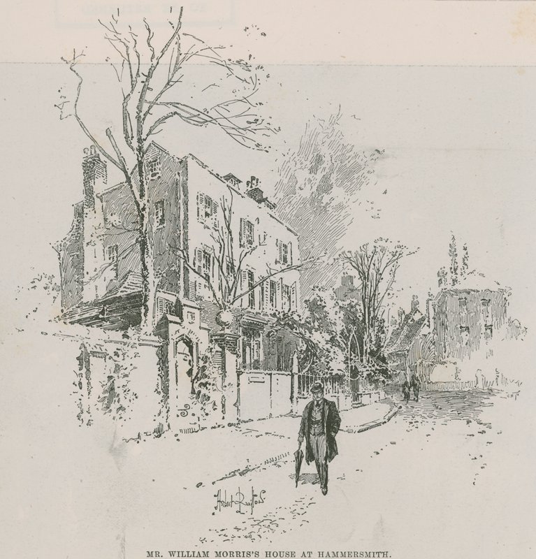 The house of William Morris in Hammersmith by Herbert Railton