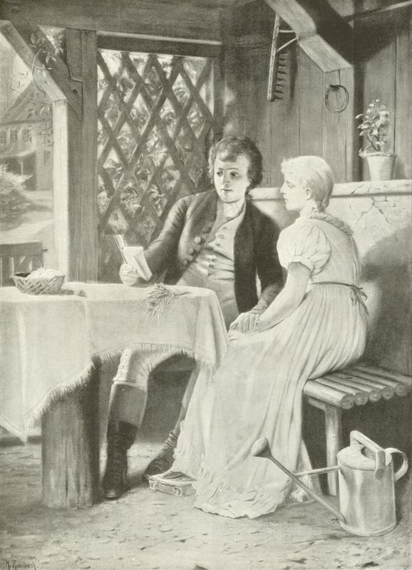 Goethe and Frederike by Hermann Kaulbach