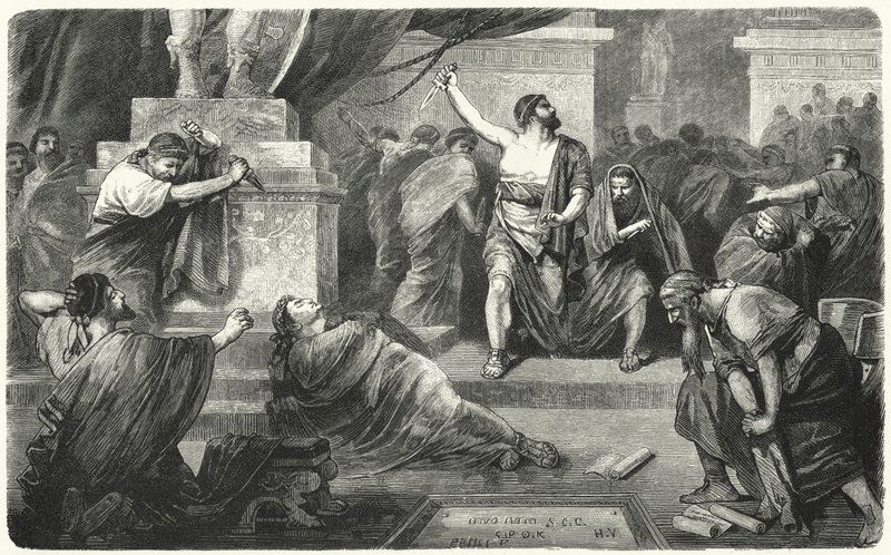 Brutus Over the Body of Julius Caesar, 44 BC by Hermann Vogel