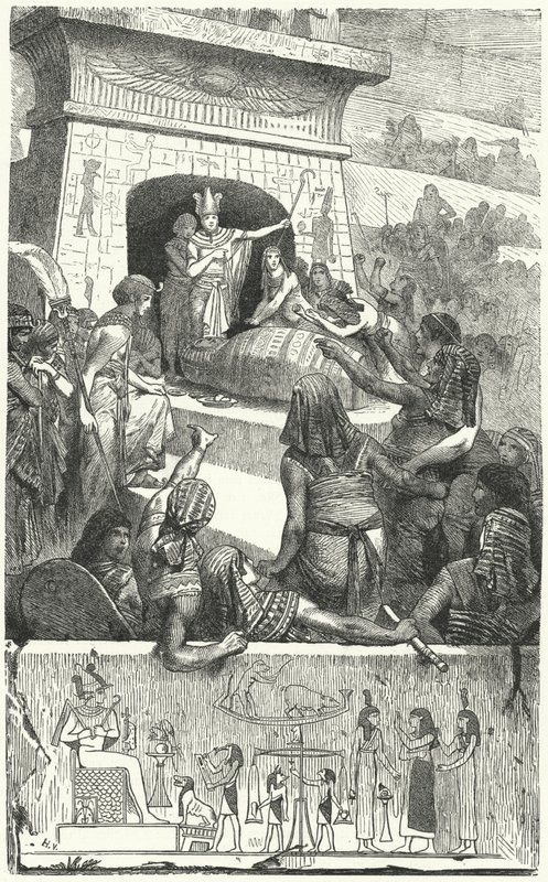 Funeral of an Ancient Egyptian pharaoh by Hermann Vogel