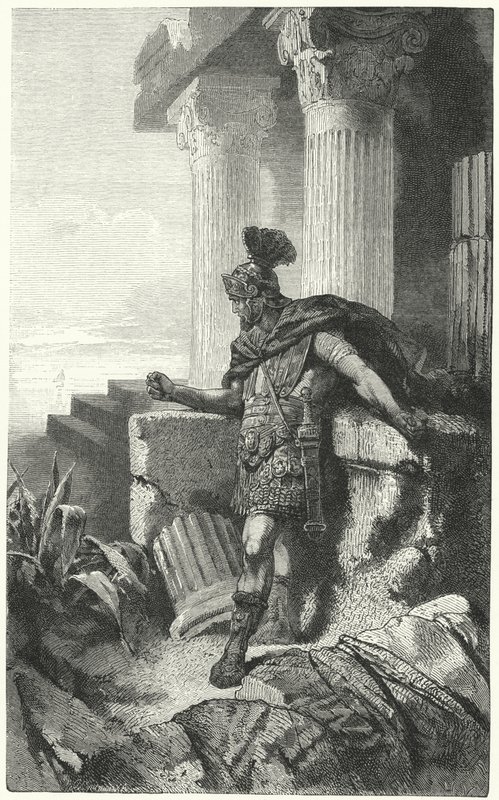 Gaius Marius in Exile Among the Ruins of Carthage by Hermann Vogel
