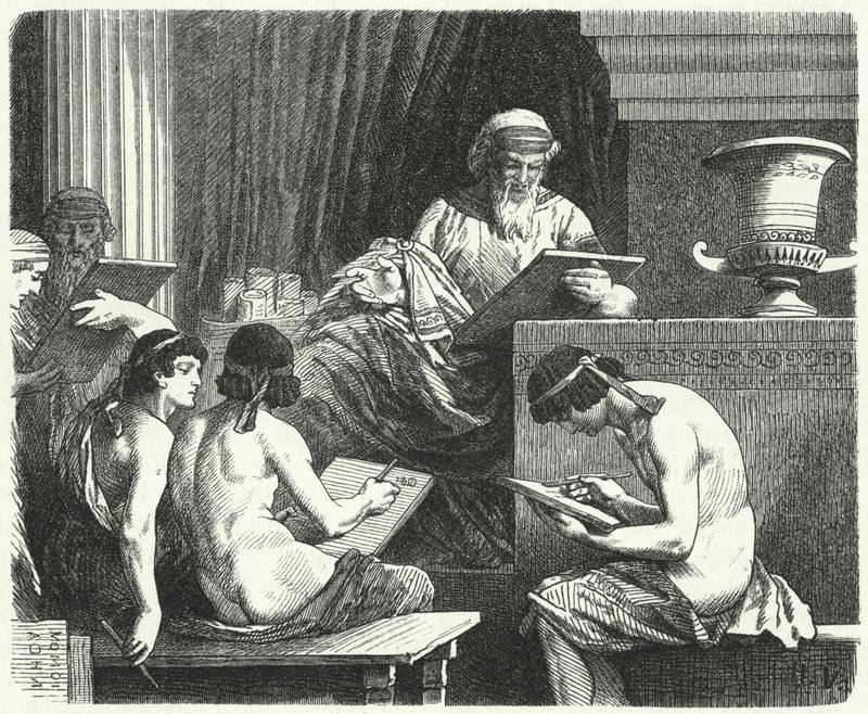 Solon, lawmaker of Athens by Hermann Vogel
