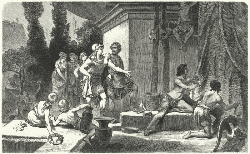 The flowering of Greek art under Pericles by Hermann Vogel