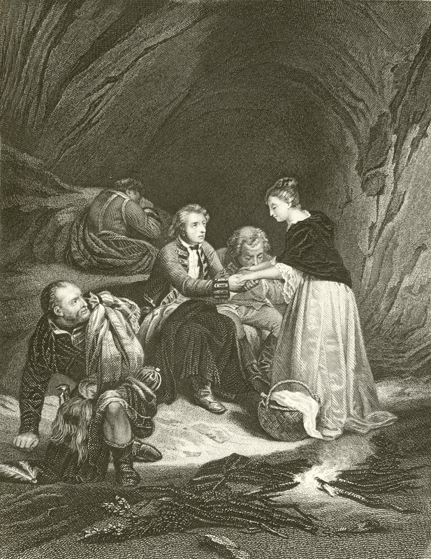 Charles Edward (the Pretender) and Flora Macdonald by Hippolyte Delaroche