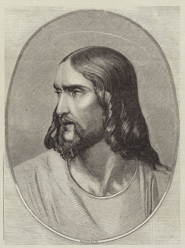 Head of the Saviour by Hippolyte Delaroche