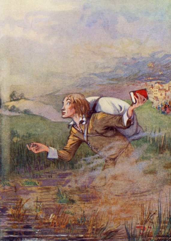Christian, because of the burden that was on his back, began to sink in the mire by Honor Charlotte Appleton
