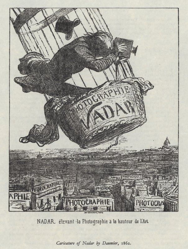 Nadar elevating photography to the level of art by Honore (after) Daumier