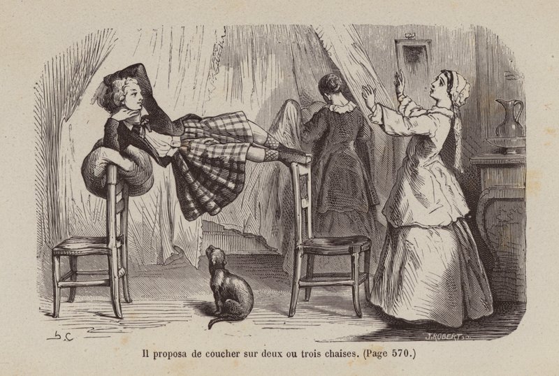 Illustration for Un Bon Petit Diable by Horace (after) Castelli