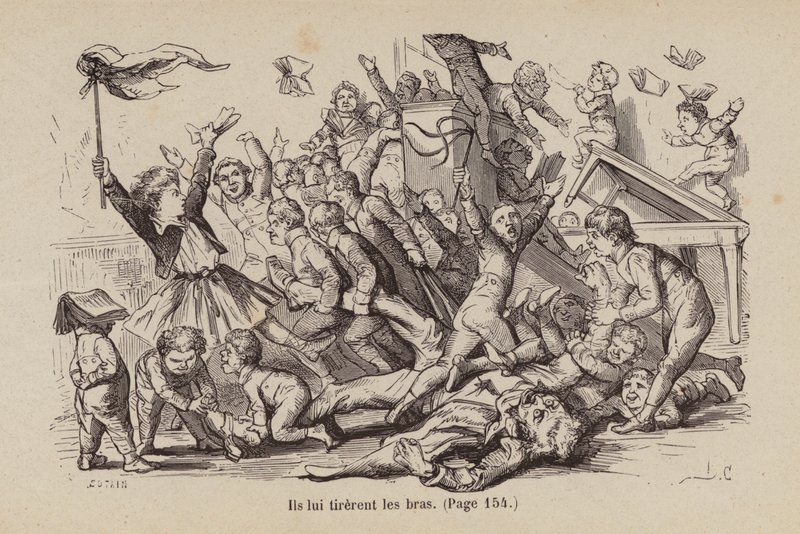 Illustration for Un Bon Petit Diable by Horace (after) Castelli