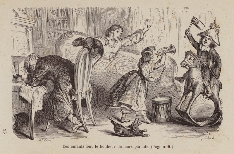 Illustration for Un Bon Petit Diable by Horace (after) Castelli