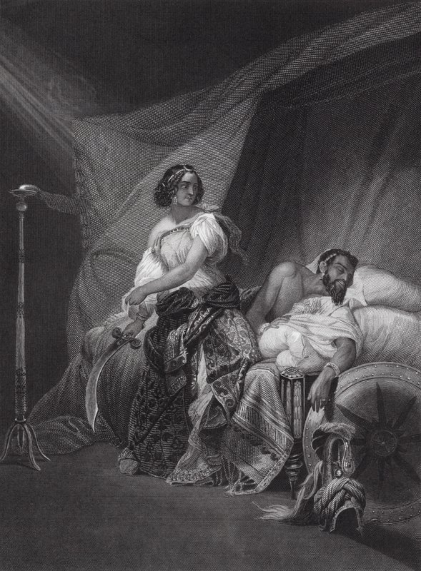 Judith and Holofernes, Judith, Ch 13, v 4, 7 by Horace (after) Vernet