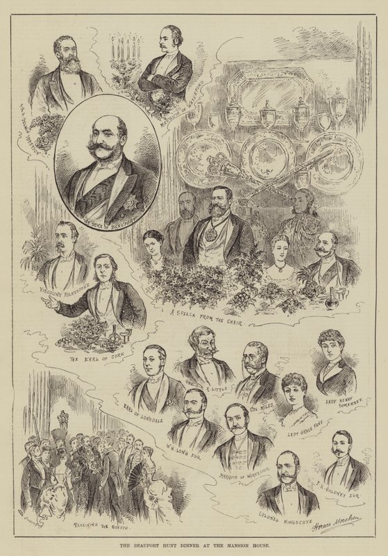 The Beaufort Hunt Dinner at the Mansion House by Horace Morehen