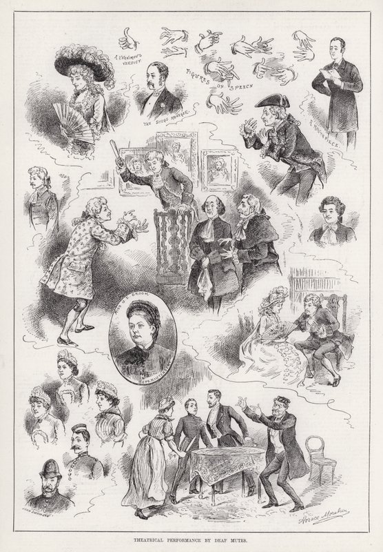 Theatrical Performance by Deaf Mutes by Horace Morehen