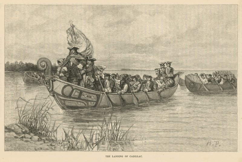 The Landing of Cadillac by Howard Pyle