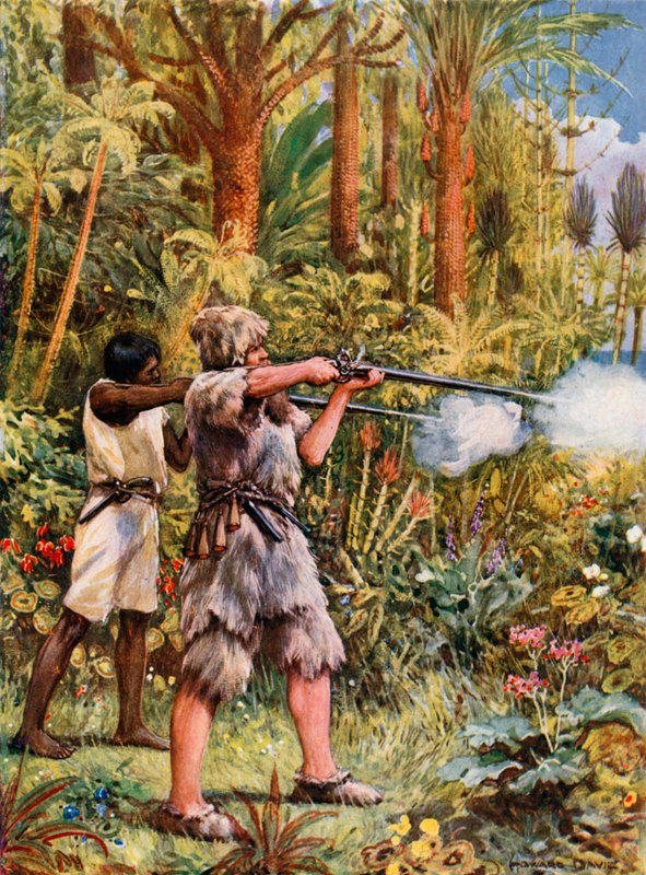 Illustration for Robinson Crusoe by Howard Davie
