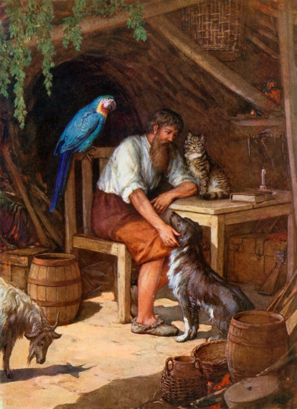 Illustration for Robinson Crusoe by Howard Davie
